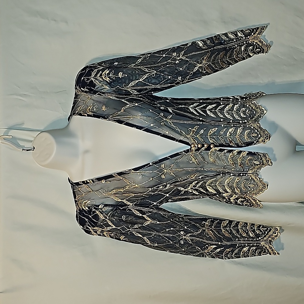 Cachet by Bari Protas sheer shrug